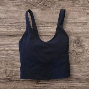 Calia Navy Blue Sleeveless Crop Top Bra